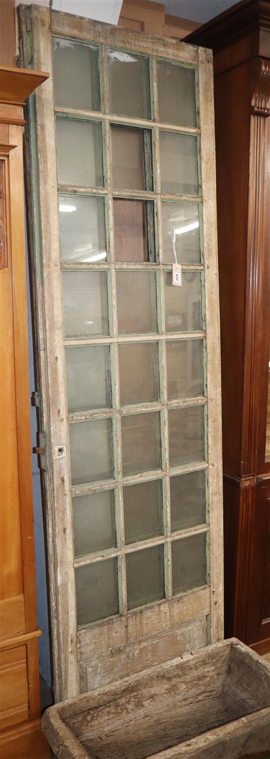 A pair of 19th century French glazed doors H.229cm